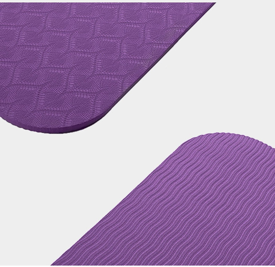 Non-Slip Yoga Mats with Position Lines