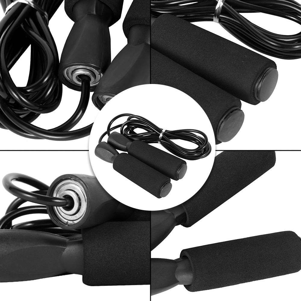 Comfortbale Non-Slip Black Colored Jump Rope